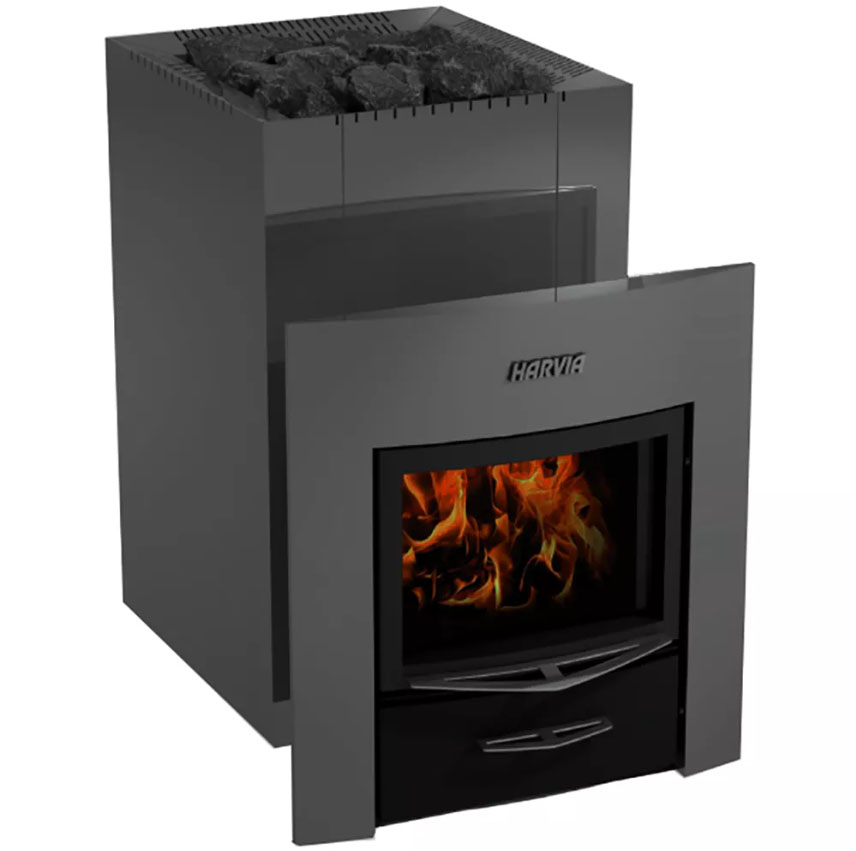 Дровяная печь Harvia Legend 240 DUO Black